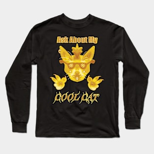 Yellow Ask About My Cool Cat Long Sleeve T-Shirt